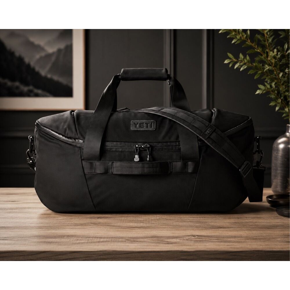NWT YETI Crossroads travel duffel in black,  60L